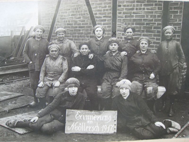 bürgel 16 sta gla bergarbeiterinnen möllerschächte 1917 2