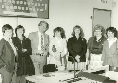 Maschinenschreibraum im neueröffneten Haus der VHS im Jahre 1983