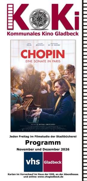 Kommunales Kino: Filmprogramm April - Juni 2026