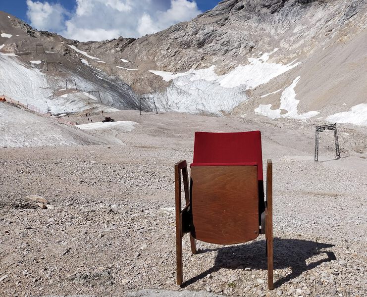 michael hoch 2 kino klappstuhl auf zugspitze